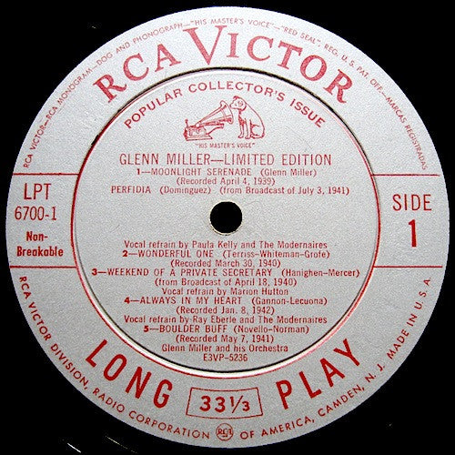 Glenn Miller And His Orchestra : Limited Edition (5xLP, Comp, Com)