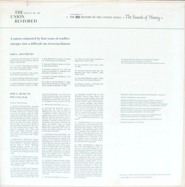 Various : The Sounds Of History Record 6: 1861-1876 / The Union Restored (LP)