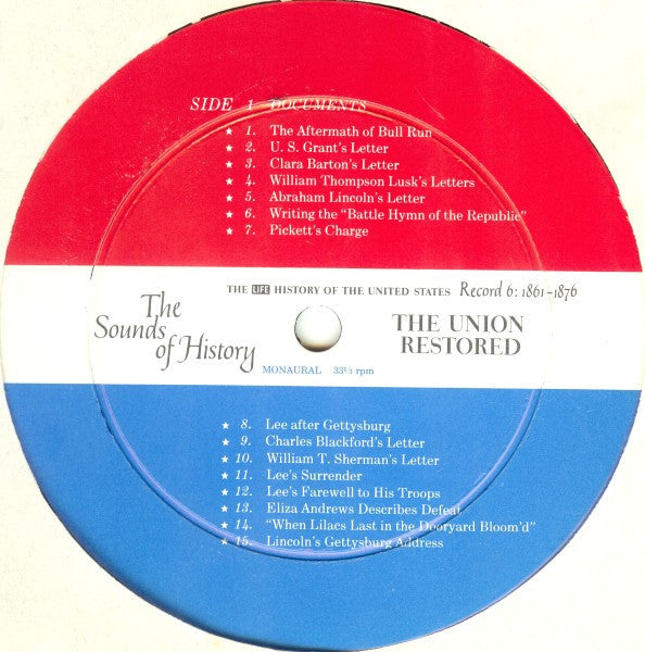 Various : The Sounds Of History Record 6: 1861-1876 / The Union Restored (LP)