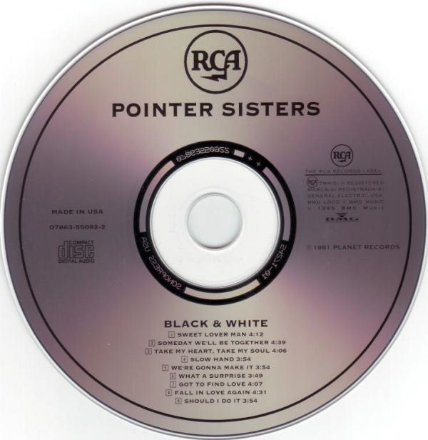 Pointer Sisters : Black & White (CD, Album, RE, RM)