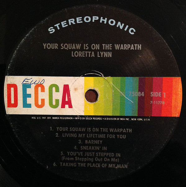 Loretta Lynn : Your Squaw Is On The Warpath (LP)