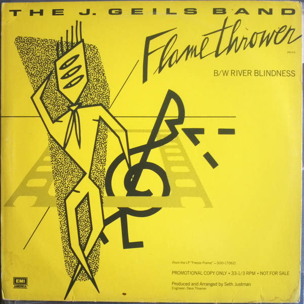 The J. Geils Band : River Blindness / Flamethrower (12", Promo)