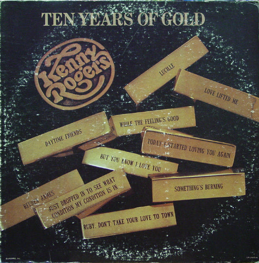 Kenny Rogers : Ten Years Of Gold (LP, Comp, Ter)