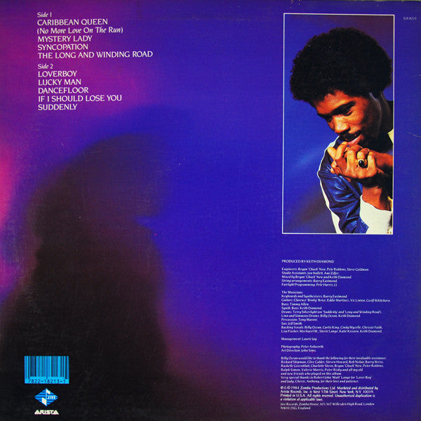 Billy Ocean : Suddenly (LP, Album)
