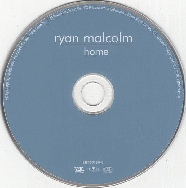 Ryan Malcolm : Home (CD, Album)