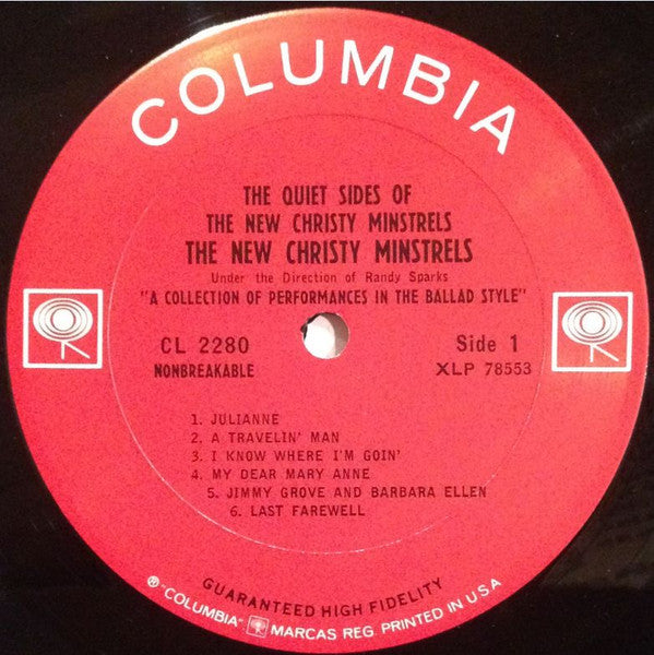 The New Christy Minstrels : The Quiet Sides Of The New Christy Minstrels (LP, Album, Mono)