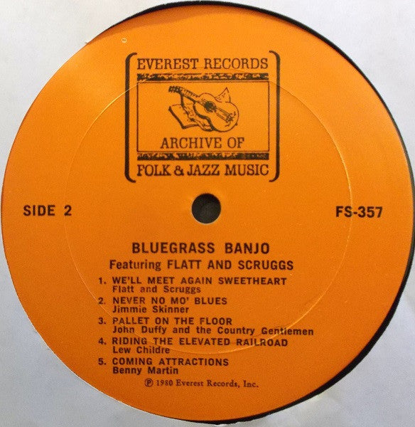 Various : Bluegrass Banjo (Featuring Flatt and Scruggs) (LP, Album, Comp)