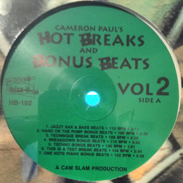Cameron Paul : Hot Breaks And Bonus Beats Volume 2 (LP)