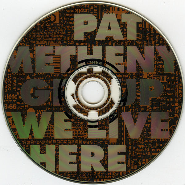 Pat Metheny Group : We Live Here (CD, Album, Club)