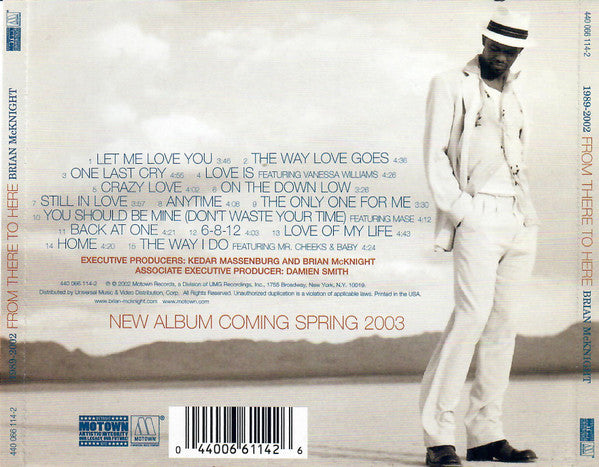 Brian McKnight : 1989-2002 From There To Here (CD, Comp)