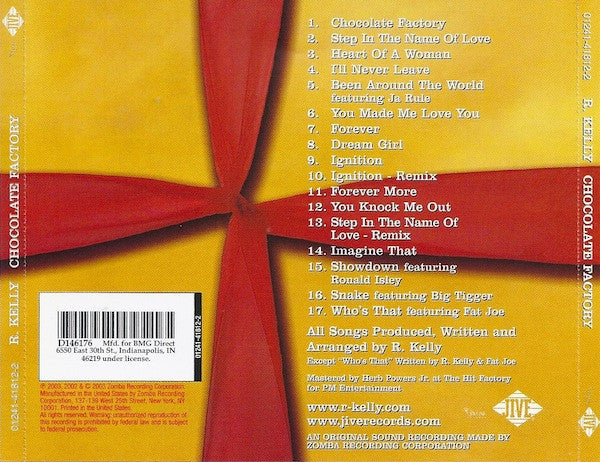 R. Kelly : Chocolate Factory (CD, Album, Club, Cle)