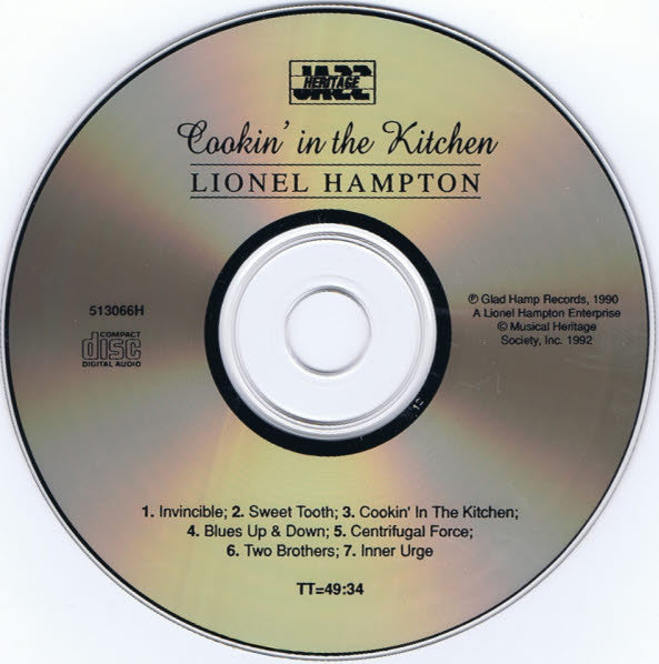 Lionel Hampton & His Big Band : Cookin' In The Kitchen (CD, Album, RE)