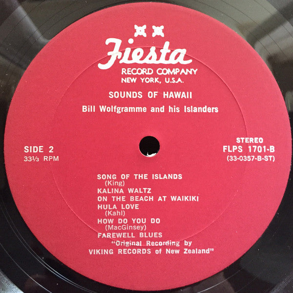 Bill Wolfgramm With His Islanders : Sounds Of Hawaii (LP, Album)