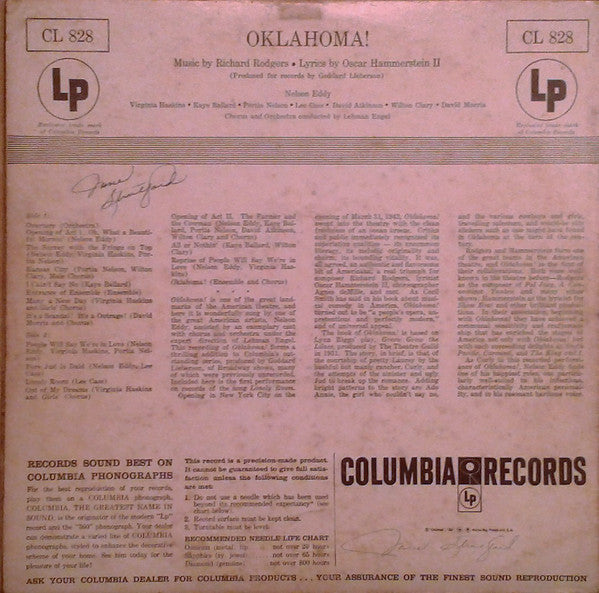 Nelson Eddy : Oklahoma! (LP, Mono)