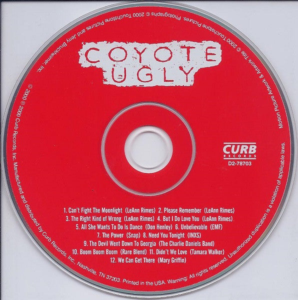 Various : Coyote Ugly (Soundtrack) (CD, Comp)