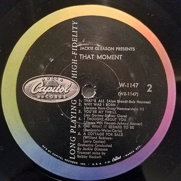 Jackie Gleason : Lush Musical Interludes For That Moment (LP, Album, Mono)