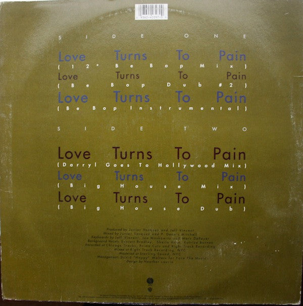 Darryl Pandy : Love Turns To Pain (12", Maxi)