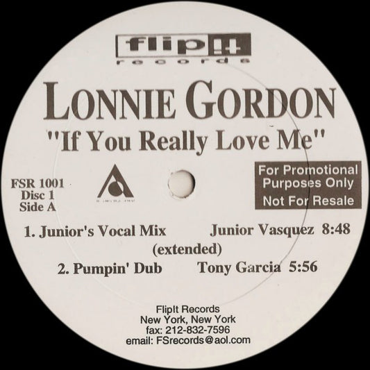 Lonnie Gordon : If You Really Love Me (2x12", Promo)