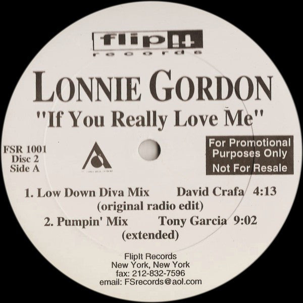 Lonnie Gordon : If You Really Love Me (2x12", Promo)