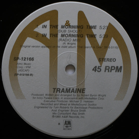 Tramaine : In The Morning Time (12", Single, Ind)