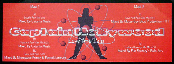 Captain Hollywood : Love And Pain (2x12")