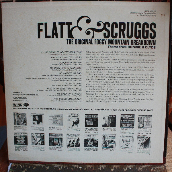 Flatt & Scruggs : Foggy Mountain Breakdown (LP, Album)