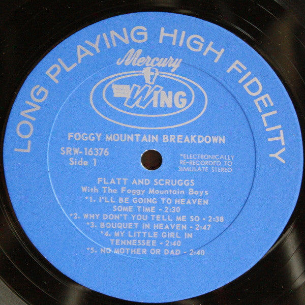 Flatt & Scruggs : Foggy Mountain Breakdown (LP, Album)
