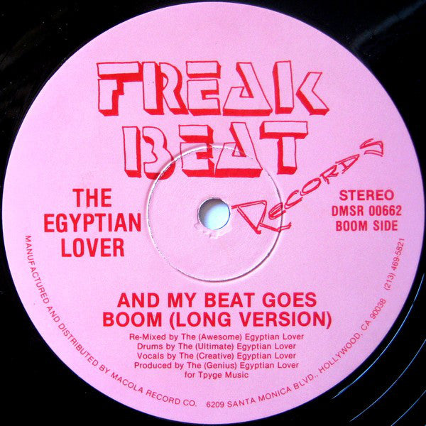 Egyptian Lover : Computer Love (Sweet Dreams) / And My Beat Goes Boom (12", Single)