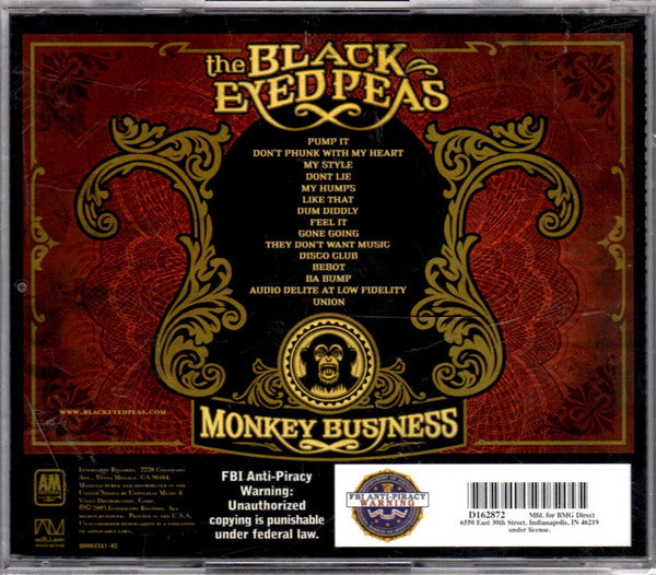 Black Eyed Peas : Monkey Business (CD, Album, Club)