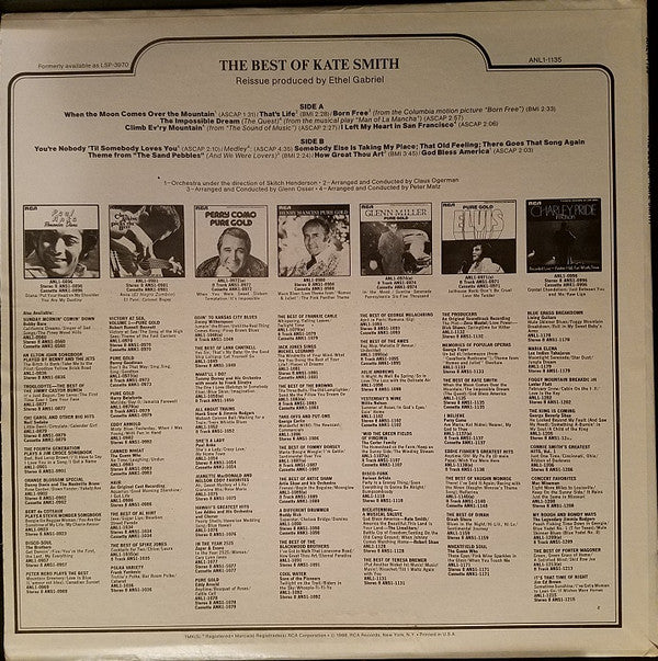 Kate Smith (2) : The Best Of Kate Smith (LP, Comp)
