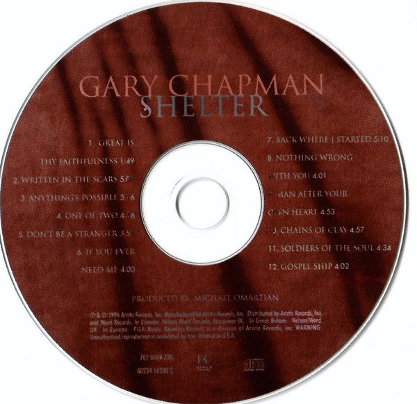 Gary Chapman : Shelter (CD, Album)