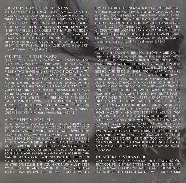 Gary Chapman : Shelter (CD, Album)