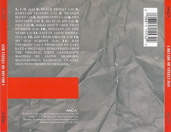 Steely Dan : A Decade Of Steely Dan (CD, Comp, RE)