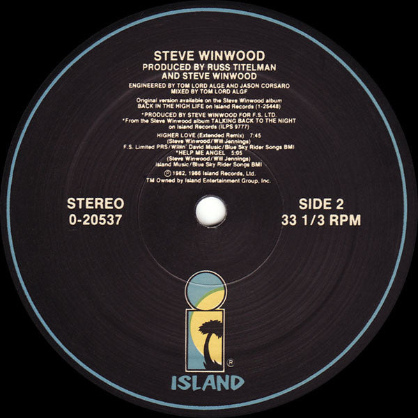 Steve Winwood : Freedom Overspill (12", Maxi, SRC)