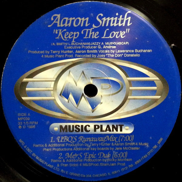 Aaron Smith : Keep The Love (12")