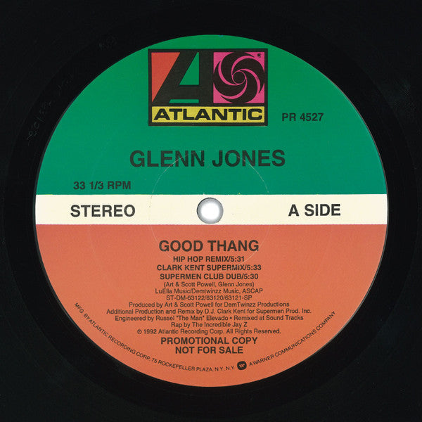 Glenn Jones : Good Thang (12", Promo)