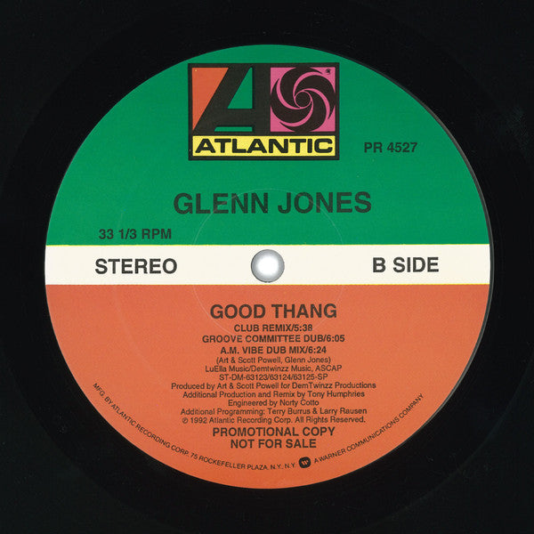 Glenn Jones : Good Thang (12", Promo)