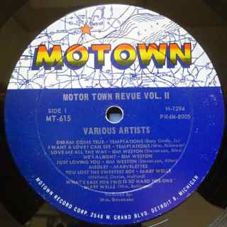 Various : Recorded Live The Motortown Revue Vol. 2 (LP, Album, Comp, Mono)