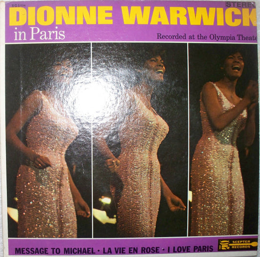 Dionne Warwick : Dionne Warwick In Paris (7", Jukebox)