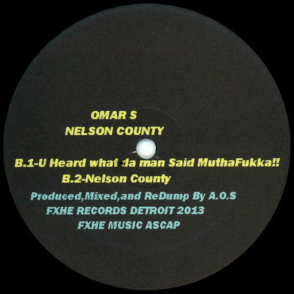 Omar-S : Nelson County (12")