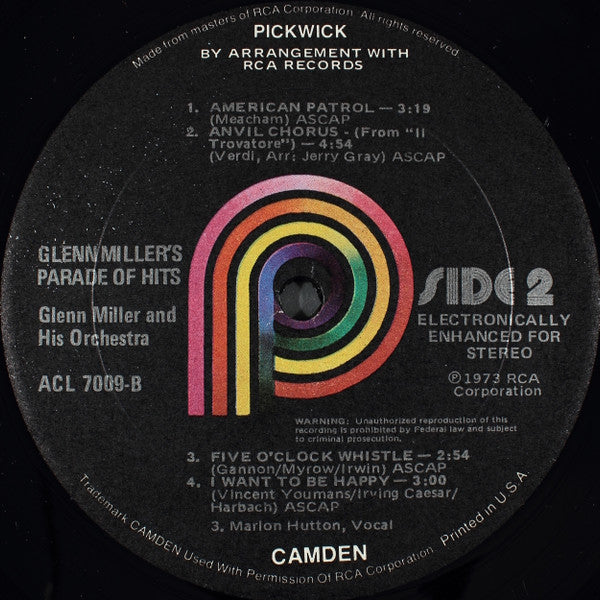 Glenn Miller : Parade Of Hits (LP, Comp)