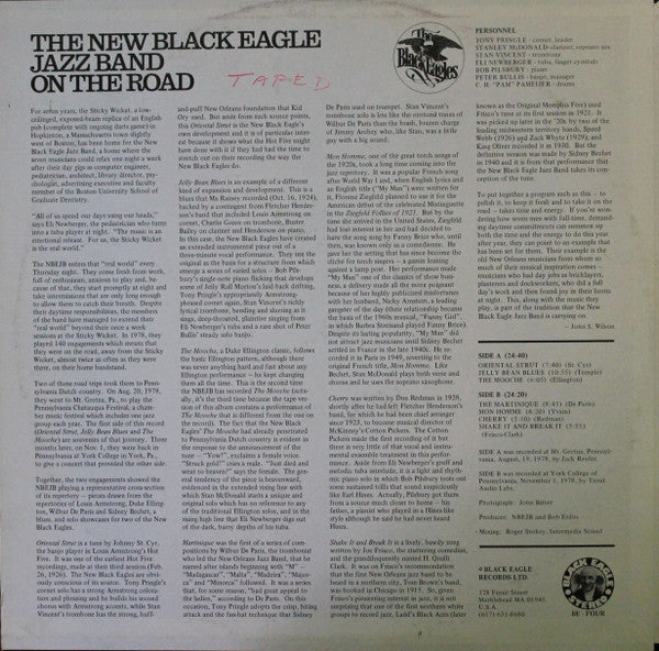 The New Black Eagle Jazz Band : On The Road (LP, Album)