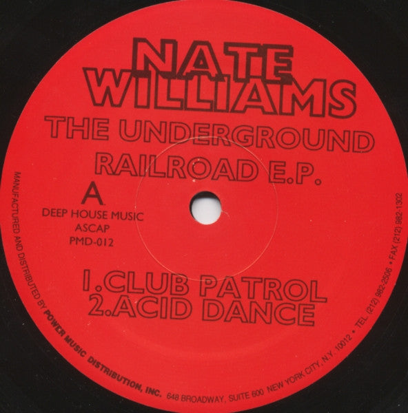 Nate Williams : The Underground Railroad E.P. (12", EP)