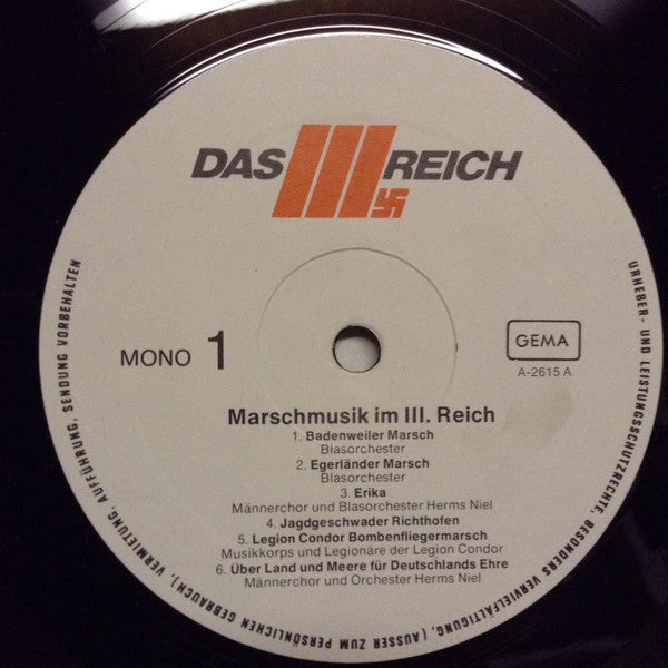 Various : Marschmusik Im Ill. Reich (1. Folge) (LP, Mono)