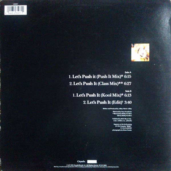 Innocence : Let's Push It (12", Maxi)