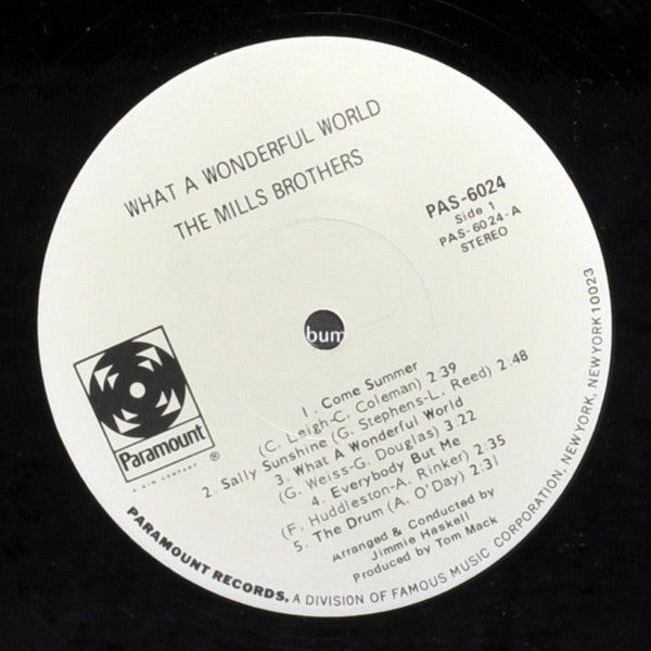 The Mills Brothers : What A Wonderful World (LP, Album)