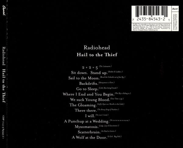 Radiohead : Hail To The Thief (CD, Album)