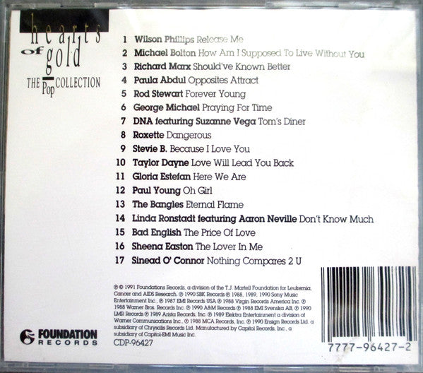 Various : Hearts Of Gold - The Pop Collection (CD, Comp)
