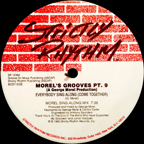 George Morel : Morel's Grooves Pt. 9 (2x12", EP)