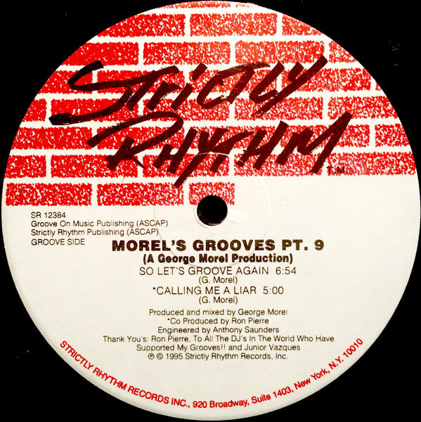 George Morel : Morel's Grooves Pt. 9 (2x12", EP)